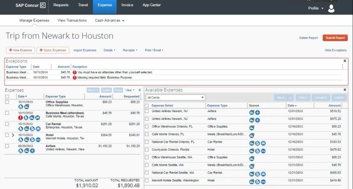 Concur Expense vs Expensify Comparison 2020 Expense Management
